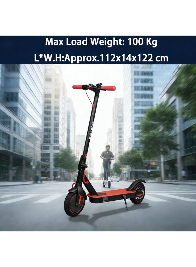 CRONY Foldable Electric Scooter Lightweight, 250W Motor, Speed 25 km/h, Range 10 km, Max Load 100 kg, App Control, Red, M365 - Image 4